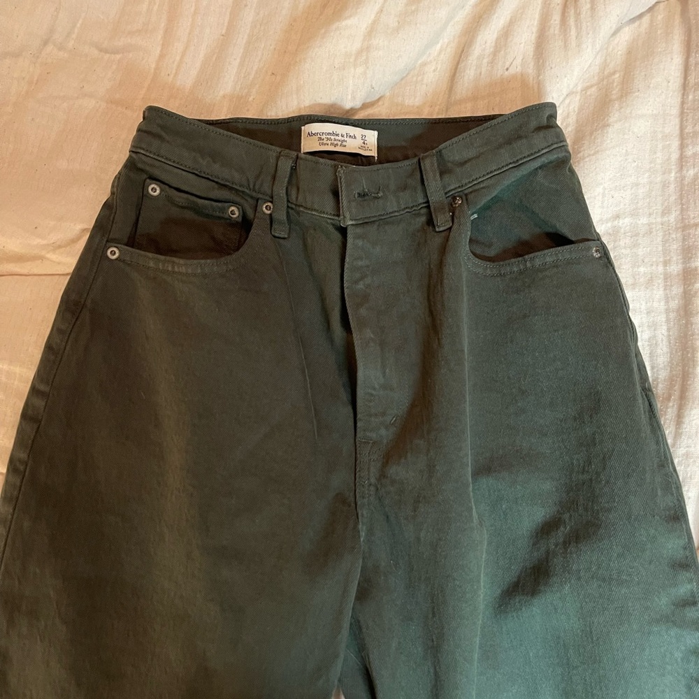 Abercrombie green Denim